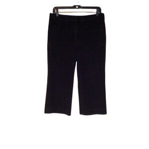 J. Crew Cropped Pants Women’s 8 P Black Crop Trousers Office Career Petite